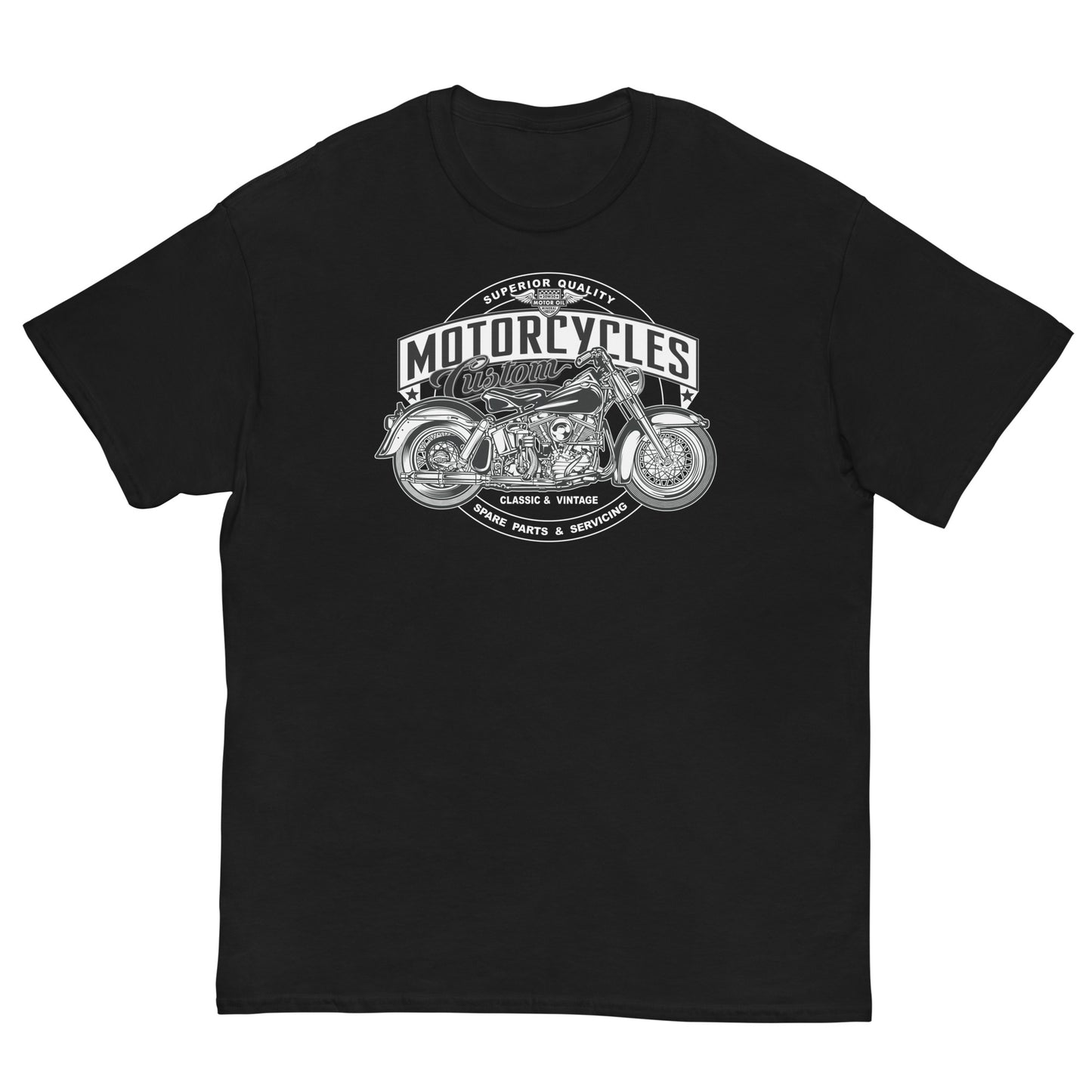 Motorcycle Shop Logo Unisex classic tee