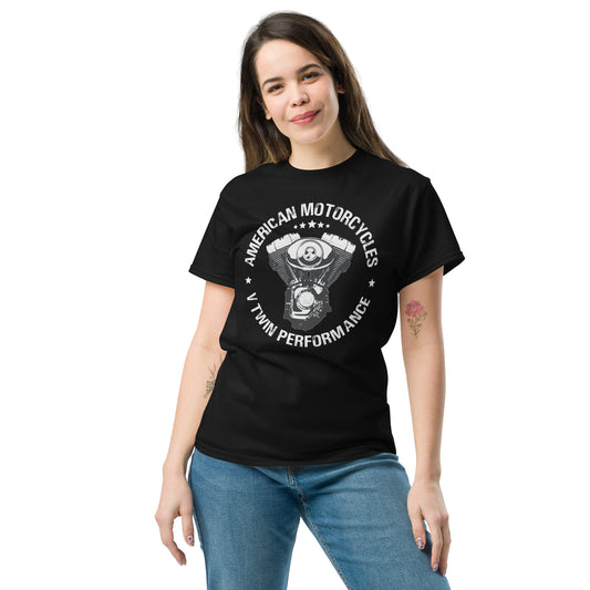 American Motorcycles V Twin Unisex classic tee